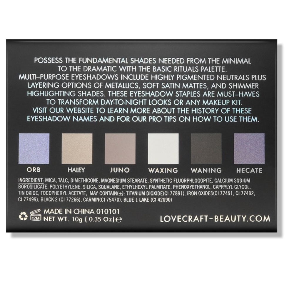 Love+Craft+Beauty Basic Rituals Eyeshadow Palette - Picture 4 of 12